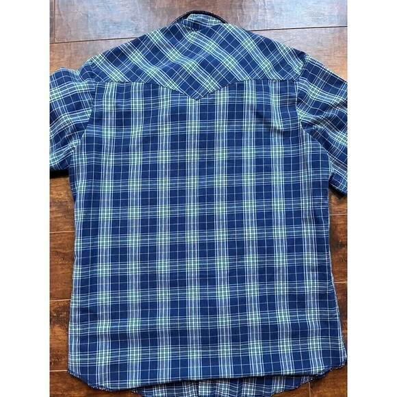 Vintage Wrangler Short Sleeve Button Down Western Shirt Mens Size M - Picture 5 of 5